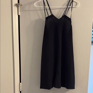 TOPSHOP Elegant Black Strappy Dress